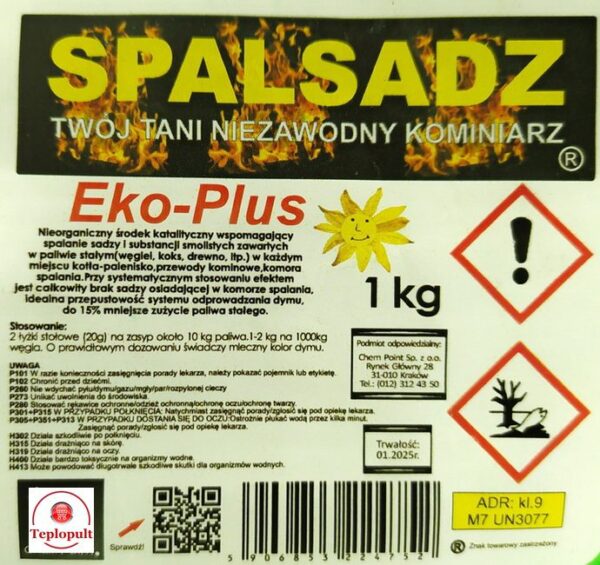 Очиститель от сажи — катализатор SPALSADZ — 1 кг (пакет)